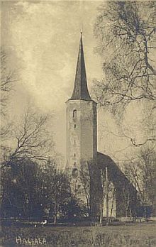 Haljala kirik vanal fotol