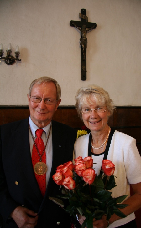 Maarja medali 2011 laureaat Tunne Kelam koos abikaasa Mari-Anniga. Arho Tuhkru 
