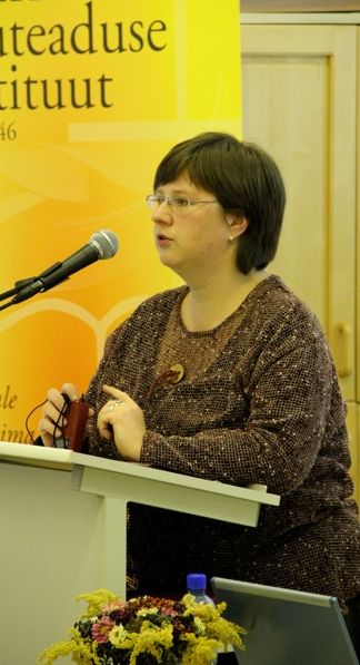 Ilze Sprance andis konverentsil ülevaate Läti kiriku uue lauluraamatu sünnivaludest. Kaisa Kirikal