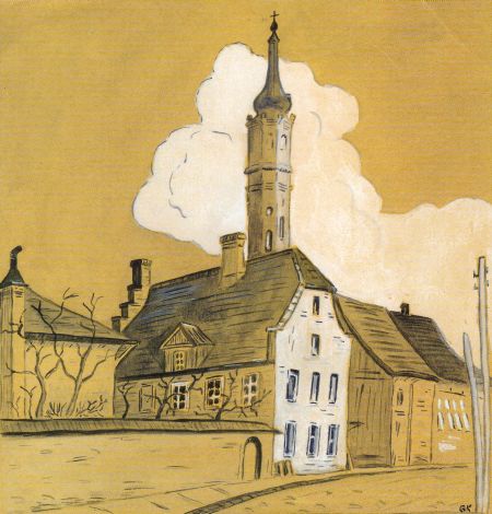 Narva Saksa Püha Johannese kirikust on pildi maalinud Gundel Kraack. Repro on trükitud Villu Jürjo koostatud raamatu «Narva – kadunud kirikute linn» tagakaanele. 17. aprillil 1932 oli selles nüüdseks hävinenud kirikus helilooja Johan Tamvergi autorikontsert.