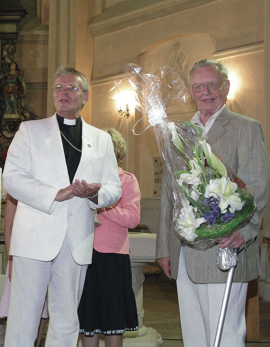 Festivali patroon peapiiskop Andres Põder ja Rapla kihelkonna auhinna, Maarja-Magdaleena pronkskuju saanud kirjanik ja helilooja Enn Vetemaa.