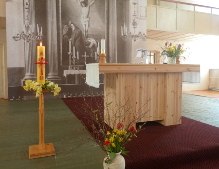 Taastamisjärgus Tartu Maarja kiriku sisevaade. Mari Paenurm